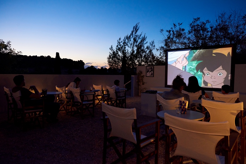 Open air Cinema MYPORTOHELI Basilico luxury villas